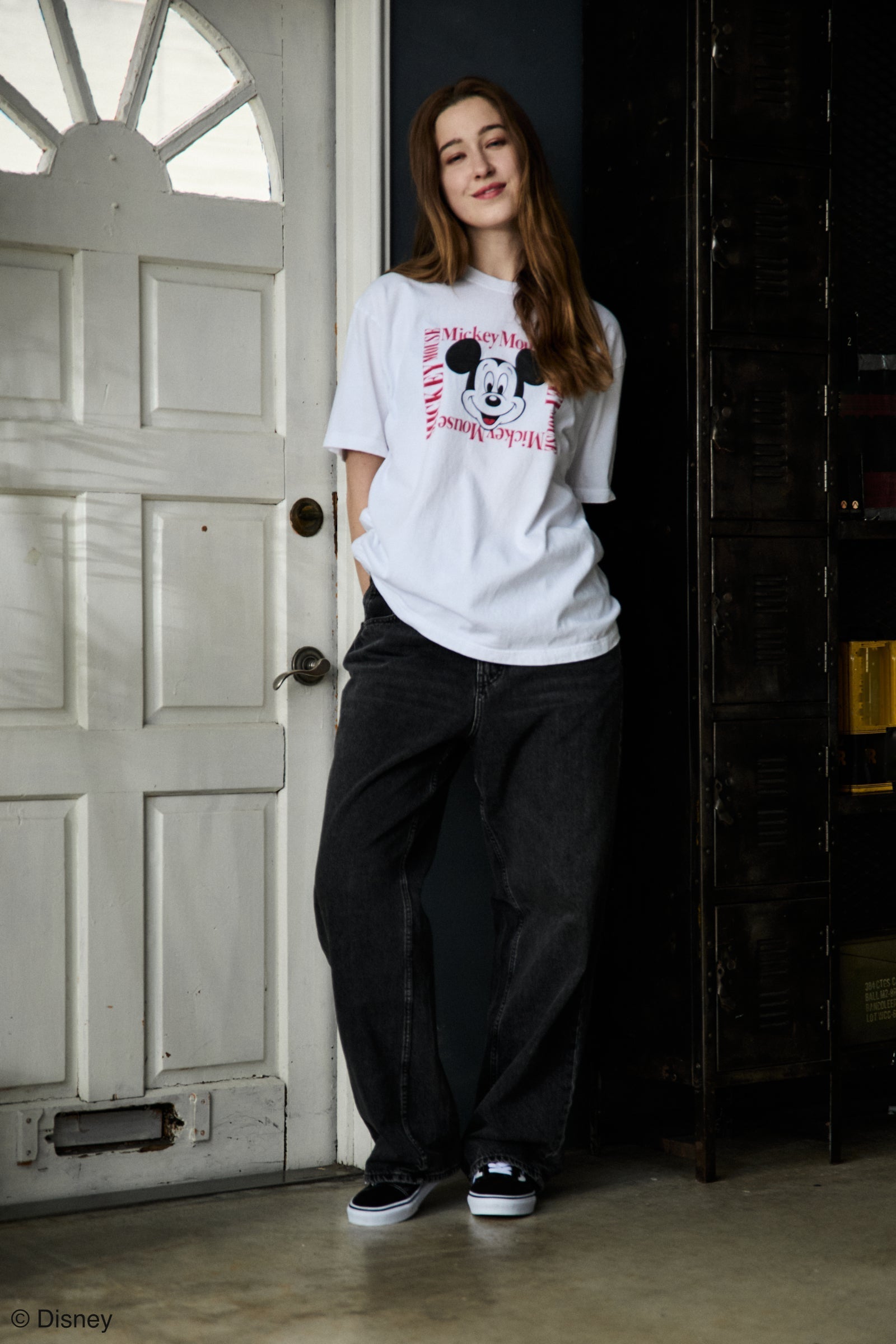 着用商品:White_2 / モデル身長:177cm / 着用サイズ:L