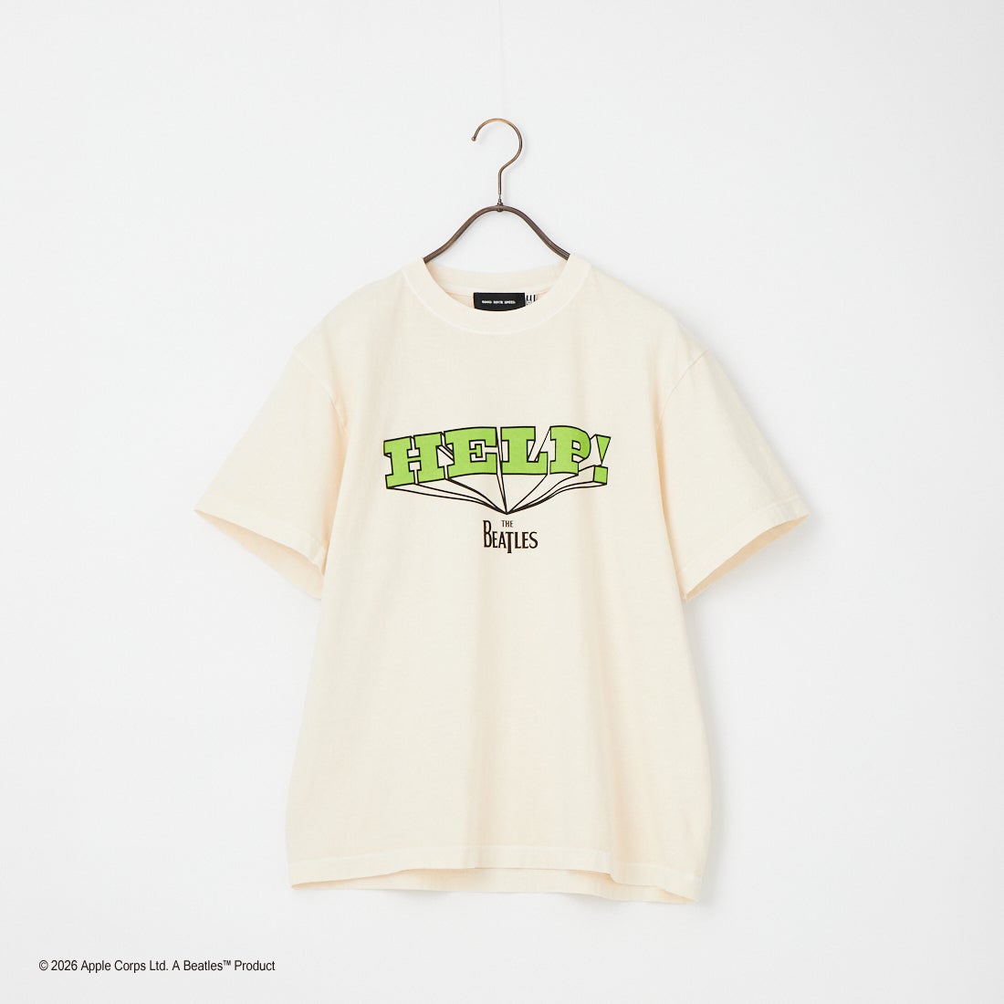 JEANS FACTORY | THE BEATLES Rock Print T-Shirt Beige