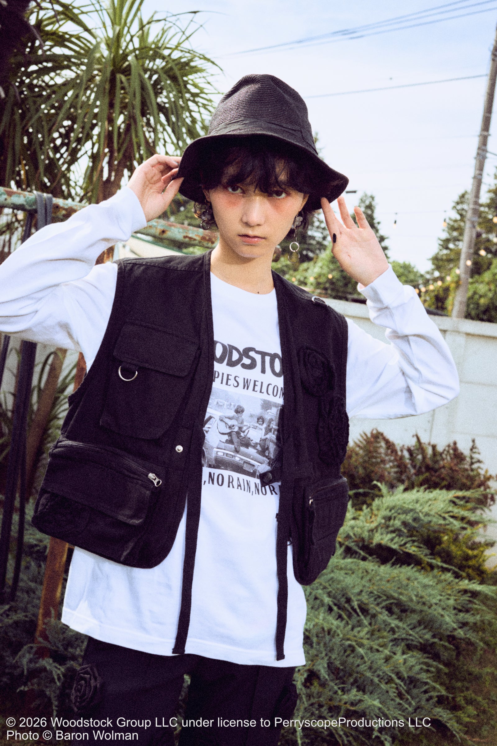 着用モデル：175cm / 着用サイズ：M