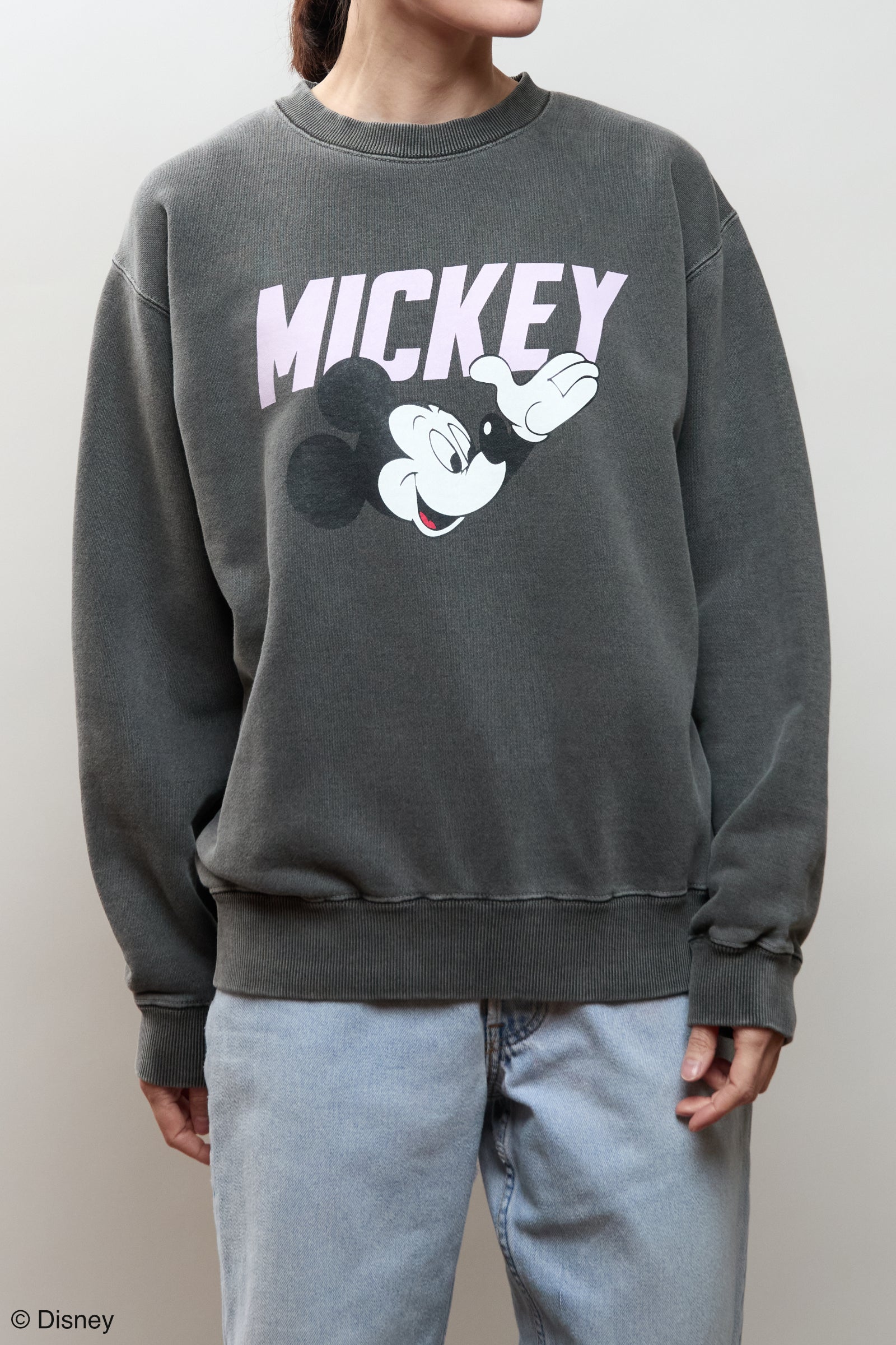トップス Mickey Design Sweat Disney | ディズニー MICKEY MOUSE DESIGN SWEAT | GOOD ROCK