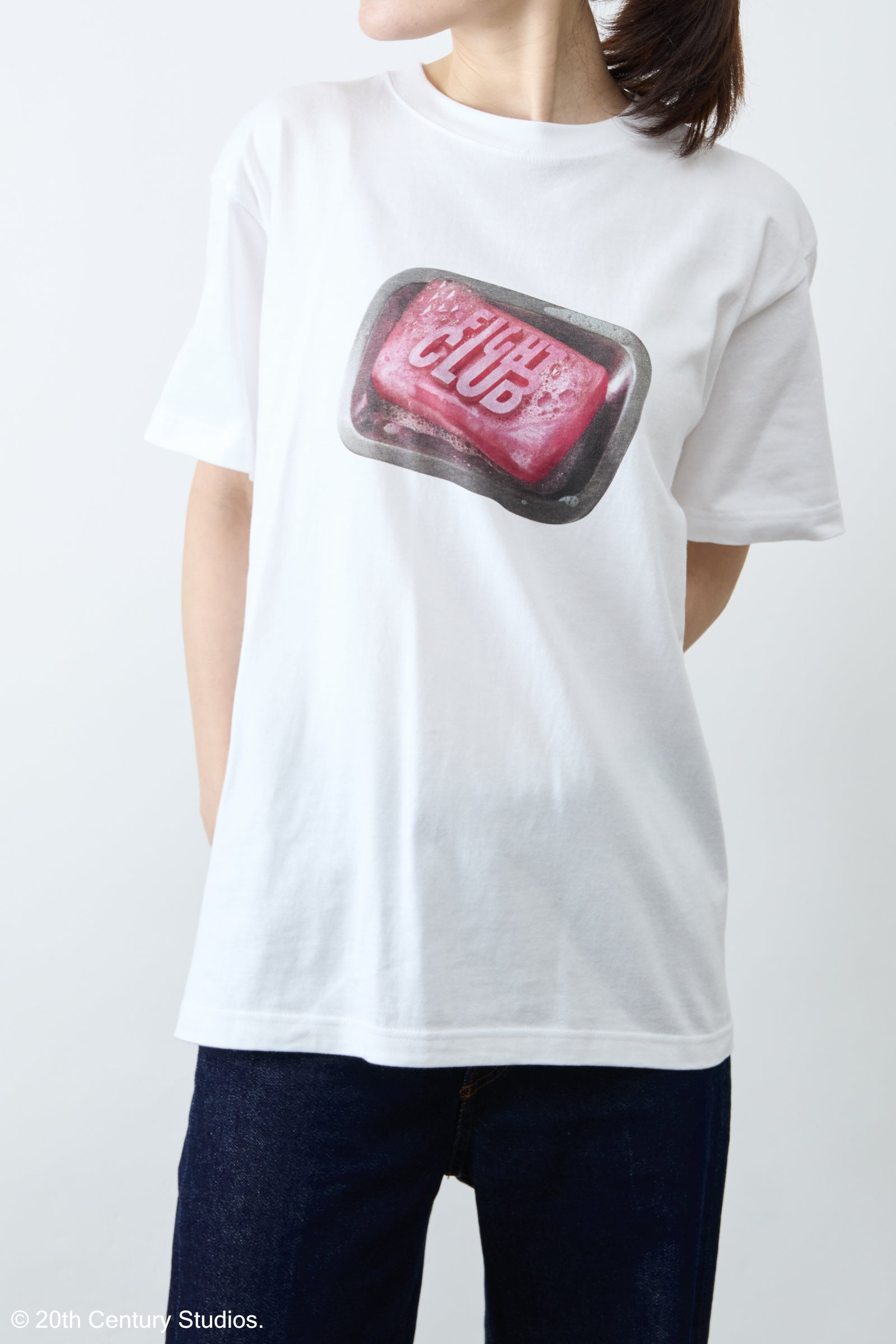 FIGHT CLUB プリントTシャツ（ホワイト・チャコール）| GOOD ROCK