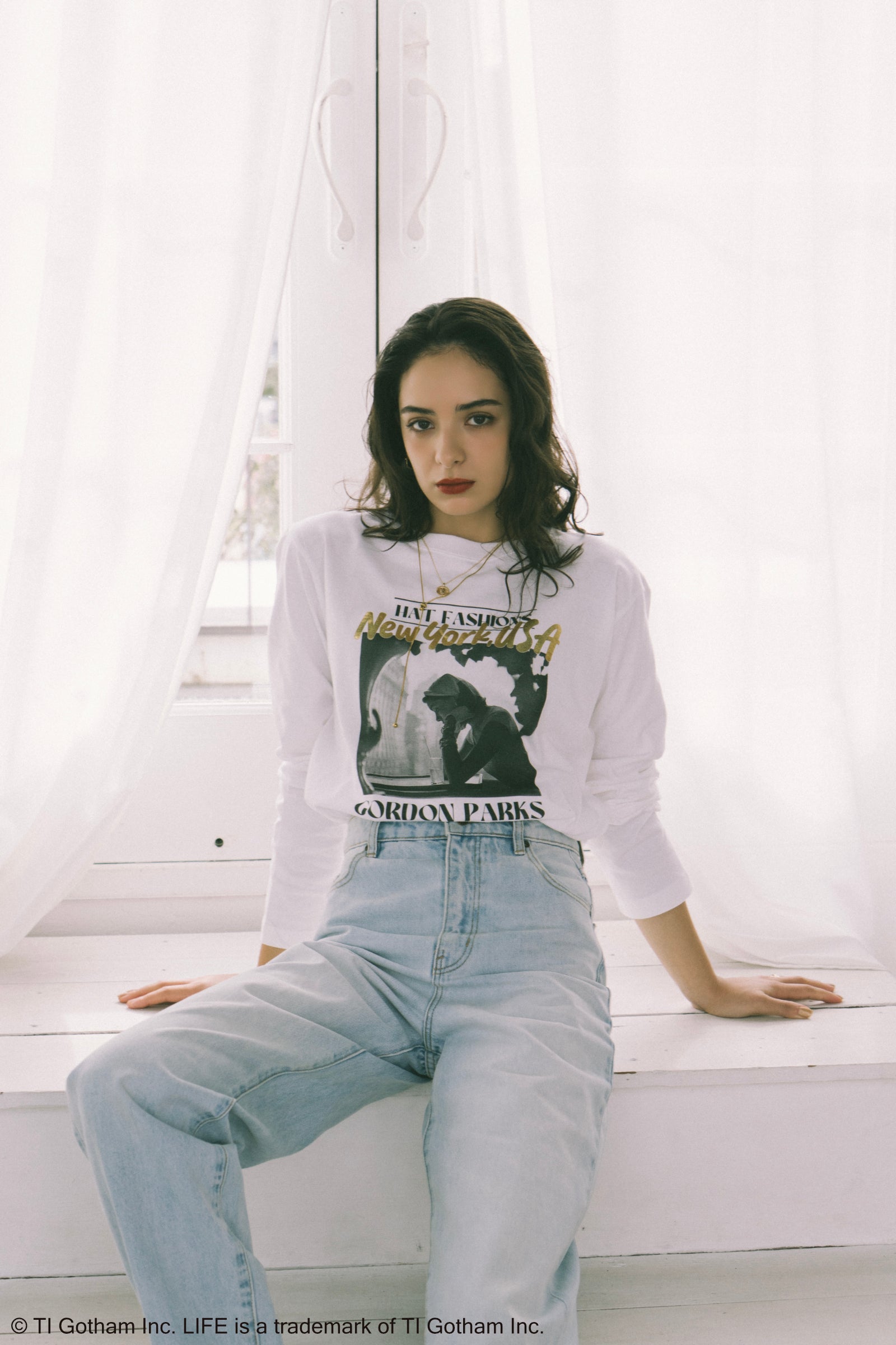 着用モデル：170cm / 着用サイズ：F