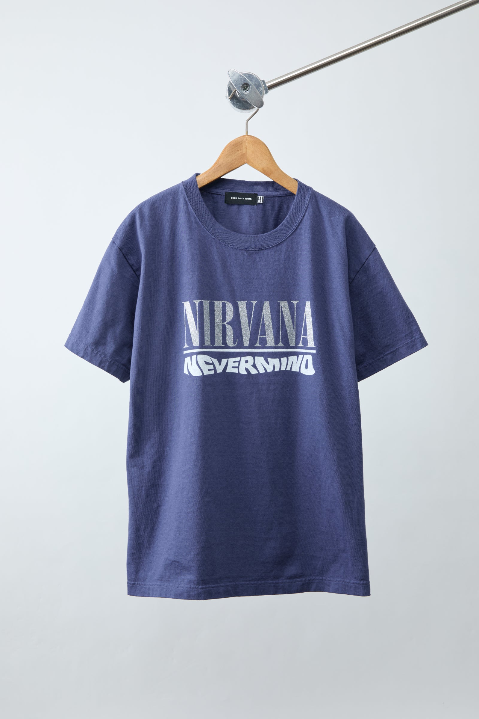NIRVANA | ニルヴァーナ Nevermind Logo Glitter T-Shirt | GOOD ROCK