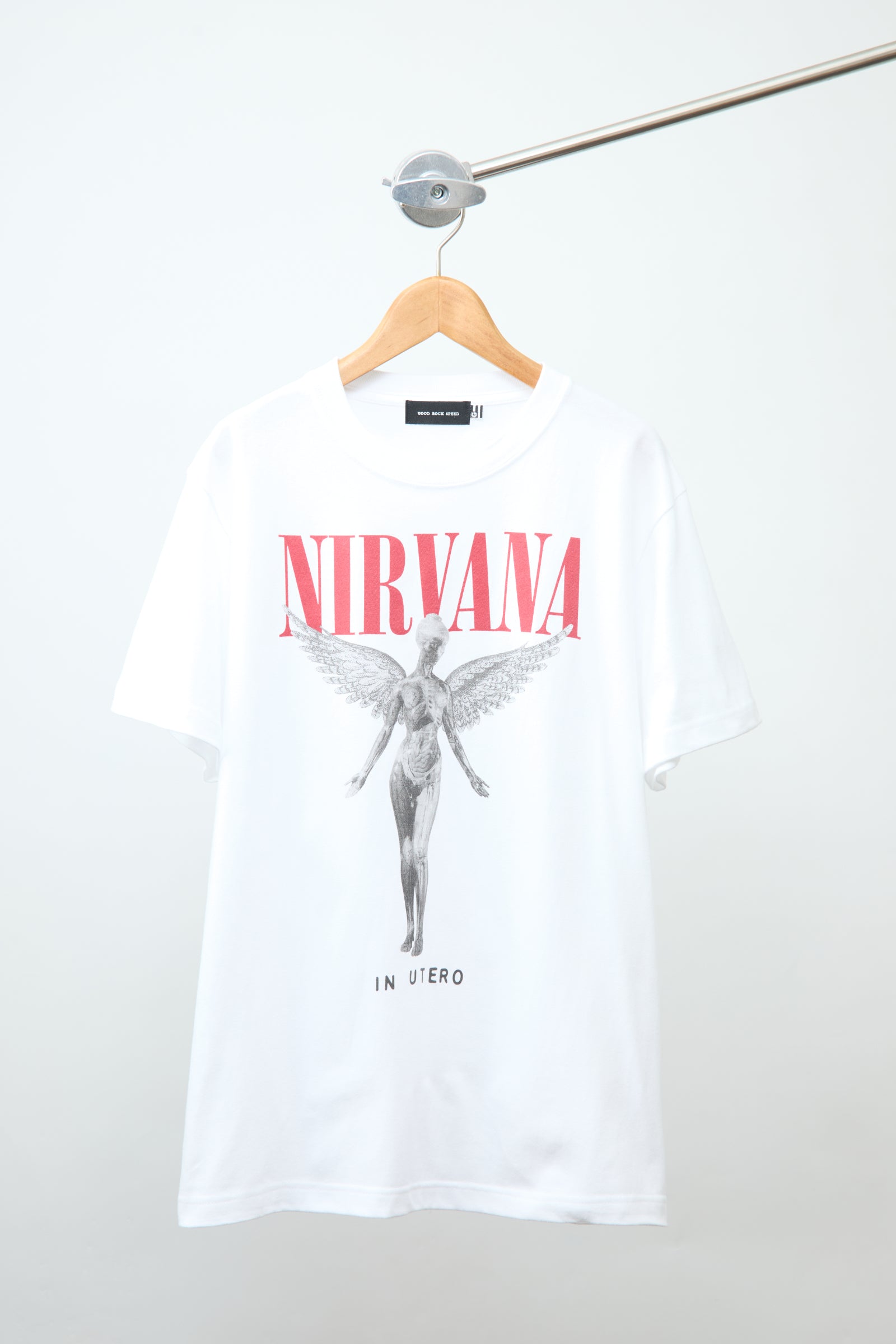 GOOD ROCK SPEED | NIRVANA Smile Art Graphic T-Shirt（26nvn104w